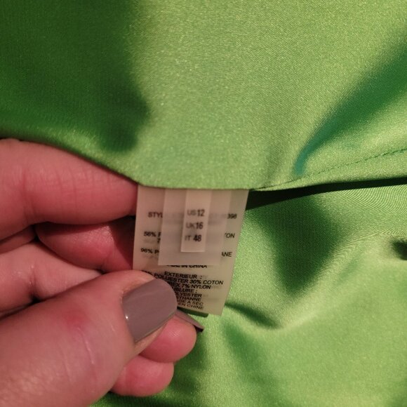 STUNNING!! ELI TAHARI PENCIL RUTH METALLIC ANIMAL PRINT SKIRT - MINT - SIZE 12 - Picture 5 of 6